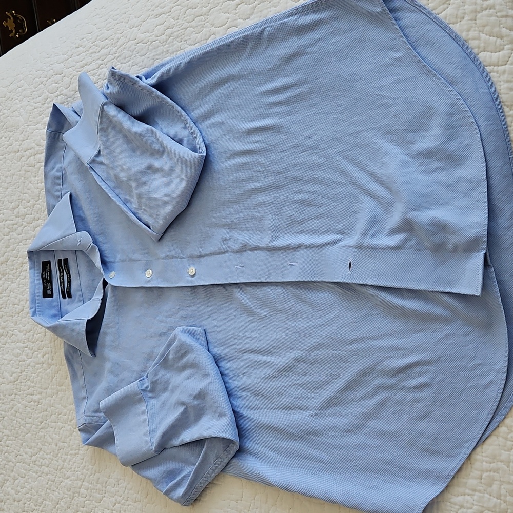 Saks Fifth Avenue Slim Fit Button-down Shirt 15 1/2 - 32/33 - Picture 6 of 9